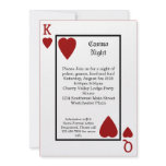 Playing Card King/Queen Personalized Invitations