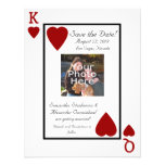 Playing Card King/Queen Photo Save the Date Custom Invitations