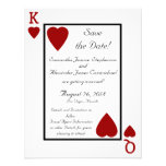 Playing Card King/Queen Save the Date Custom Announcement