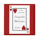 Playing Card King/Queen Save the Date Magnet