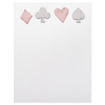 Playing Card Suit Row Letterhead