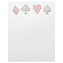 Playing Card Suit Row Letterhead