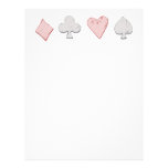 Playing Card Suit Row Letterhead