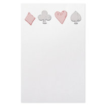 Playing Card Suit Row stationery by MadHatters Playing Card Suit Row stationery