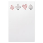Playing Card Suit Row stationery
