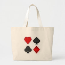 Playing Card Suits: Canvas Bags