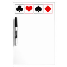 Playing card suits Dry-Erase whiteboard