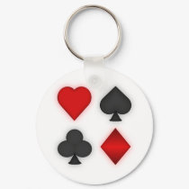 Playing Card Suits: keychains by spiritswitchboard Playing Card Suits: keychains