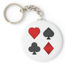 Playing Card Suits: Keychain