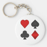 Playing Card Suits: Keychain