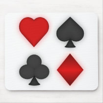 Playing Card Suits: Mouse Pads