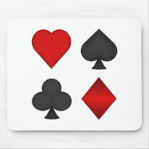 Playing Card Suits: Mouse Mat