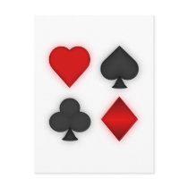 Playing Card Suits: Postcards