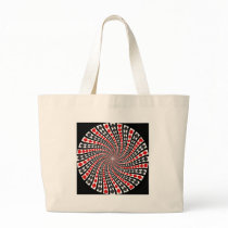 Playing Card Suits Spiral: Tote Bags