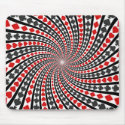 Playing Card Suits Spiral: Custom Mousepad by spiritswitchboard Playing Card Suits Spiral: Custom Mousepad