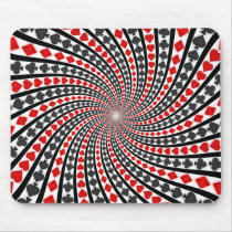 Playing Card Suits Spiral: Custom Mousepad by spiritswitchboard Playing Card Suits Spiral: Custom Mousepad