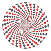 Playing Card Suits Spiral: stickers