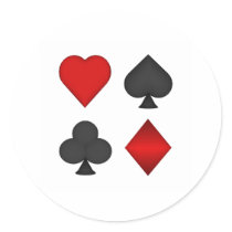 Playing Card Suits: stickers by spiritswitchboard Playing Card Suits: stickers
