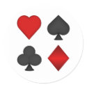 Playing Card Suits: stickers
