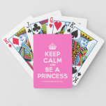 [Crown] keep calm and be a princess  Playing Cards