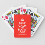 [Crown] keep calm and blow one  Playing Cards