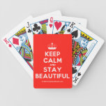 [Knitting crown] keep calm and stay beautiful  Playing Cards