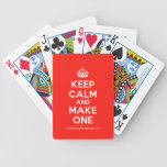 [Crown] keep calm and make one  Playing Cards