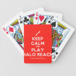 [Skateboard] keep calm and play halo reach  Playing Cards