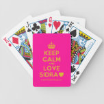 [Crown] keep calm and love sidra [Love heart]  Playing Cards
