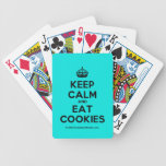 [Crown] keep calm and eat cookies  Playing Cards