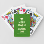 [Chef hat] keep calm and cook on  Playing Cards