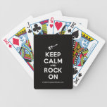 [Electric guitar] keep calm and rock on  Playing Cards