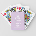 [Crown] keep calm and love on  Playing Cards