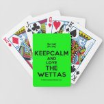 [UK Flag] keepcalm and love the wettas  Playing Cards