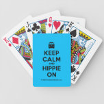 [Campervan] keep calm and hippie on  Playing Cards