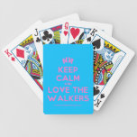 [Feet] keep calm and love the walkers  Playing Cards