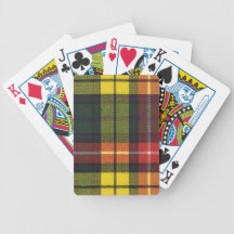 Playing Cards Buchanan Modern Tartan Print