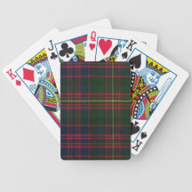 Playing Cards Carnegie Modern Tartan Print