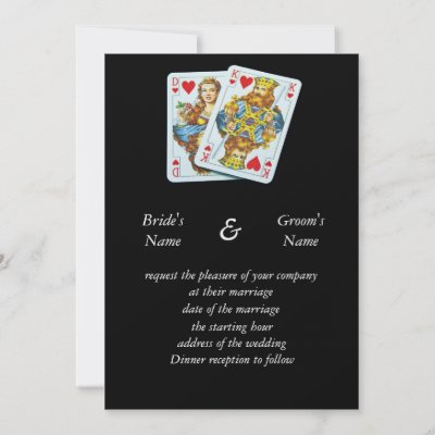 Wedding Playing Cards on Playing Cards Couple Wedding Invitation From Zazzle Com
