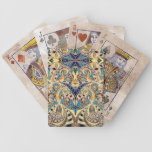 Playing Cards Drawing floral abstract background