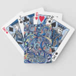 Playing Cards Drawing floral abstract background