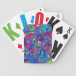 Playing Cards Floral abstract background