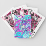 Playing Cards Floral abstract background