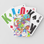 Playing Cards Floral abstract background