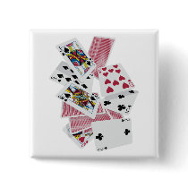 Playing Cards - Play To Win - Lucky Charms Pinback Button