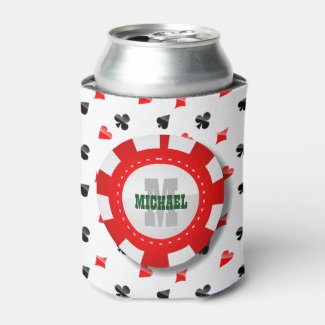 Playing Cards Suits Can Cooler