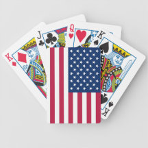 Playing Cards with Flag of U.S.A.