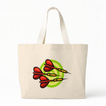 Playing Darts Canvas Bags