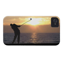 Playing Golf At Sunset casemate cases