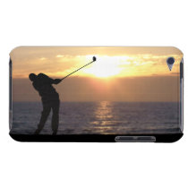 Playing Golf At Sunset casemate cases